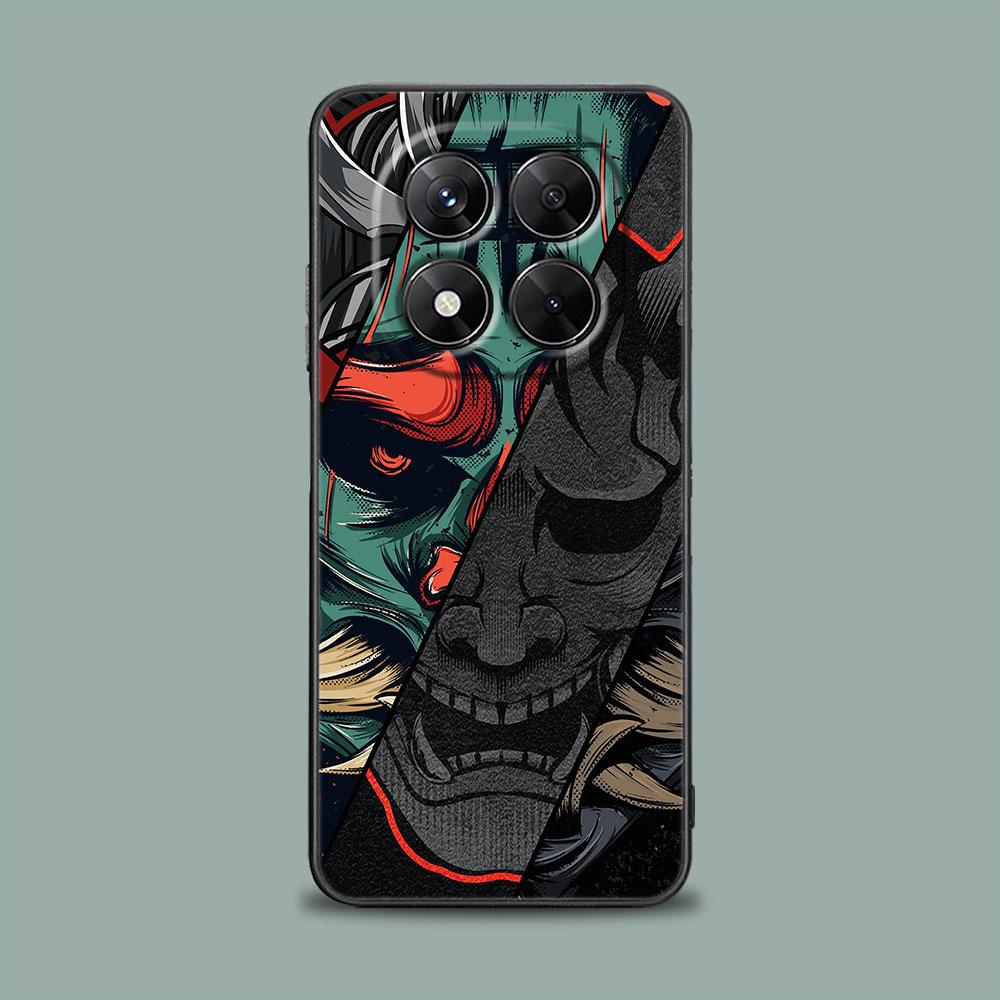 Phone Case for Xiaomi Redmi 15C 14C 12C 13C 4G Redmi Note 15 14 13 12 11 10 Pro Plus 12S Silicone Soft Cover Oni Mask Art Dragon