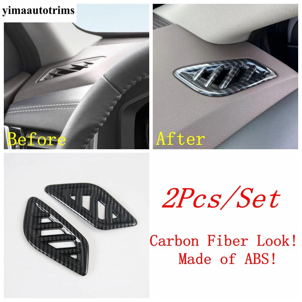 For Nissan X-Trail X Trail / Rogue T33  - 2026 AC Air Vent Steering Wheel Gear Water Cup Cover Trim Carbon Fiber Accessories