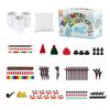 41/86/96/117/131Pcs/Set DIY Christmas Clay Snowman Kit Kids Handmade Build a Snowman Modeling Clay Crafts Xmas Stocking Stuffers Holiday Gift