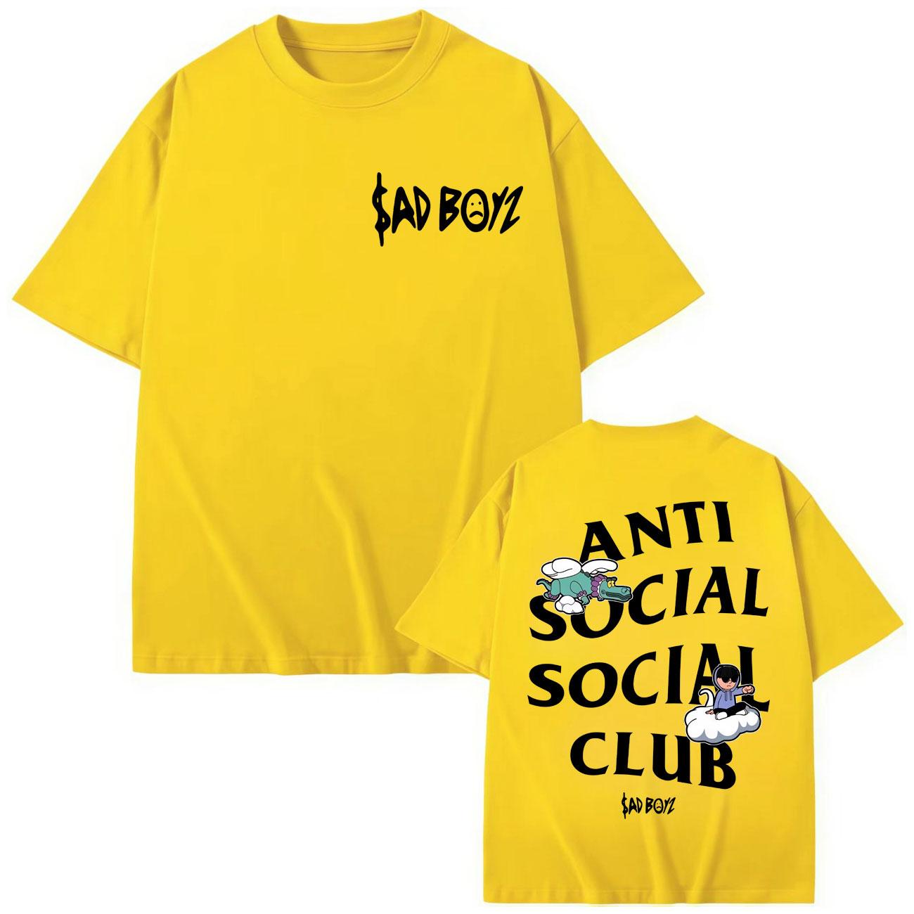 

Singer Junior H Double Sided Print T Shirt Men Women Clothing High Quality Fashion T-shirt Summer Comfort Cotton T-shirts 3XL