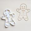 Homkilkn Christmas Cookie Cutter, Gingerbread Man Cookie Cutter, Gingerbread Man Cookie Cutter, Christmas Cookie Biscuit Mold | Christmas Gingerbread