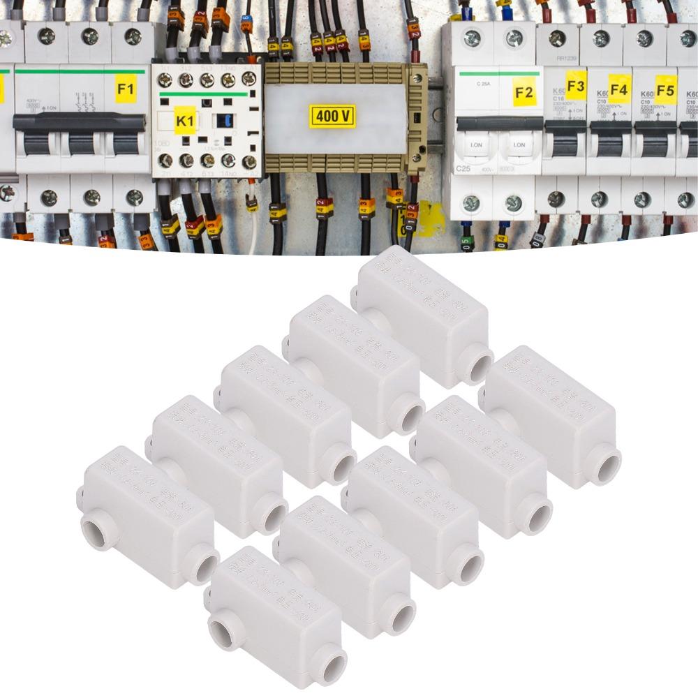 10Pcs ZK T06 Wire Connector 400V 60A Inline Junction Connector Box Terminal Block Set  Electrical