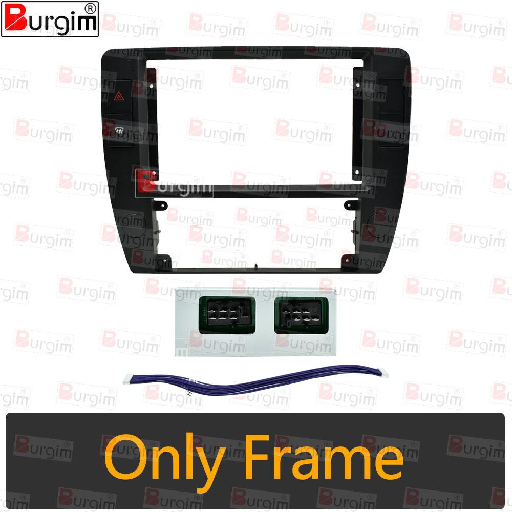 

Рамка для магнітоли для Volkswagen VW Passat B5 2000-2005 9-дюймова 2DIN Панель стереосистеми Роз єм джгута Кабель живлення Адаптер Only Frame