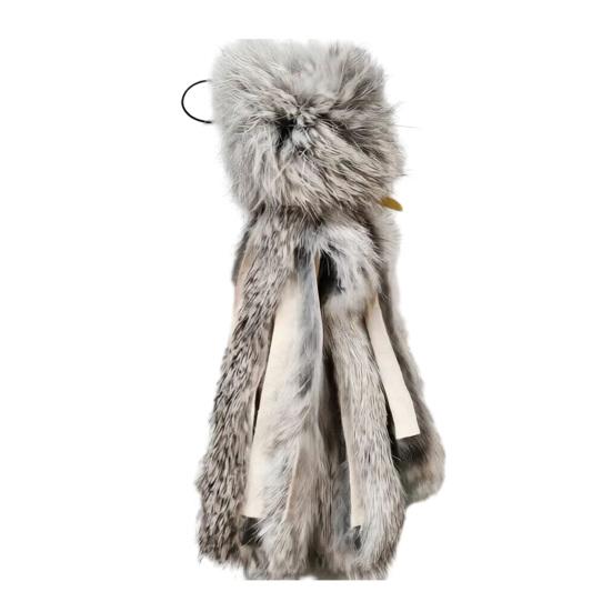 Fluffy Octopus Cat Toy, Faux Fur Octopus, Cat Wand Toy Replacement, Interactive Kitten Kicker Toy, Plush Enrichment Toy for Indoor Cats Stimulates
