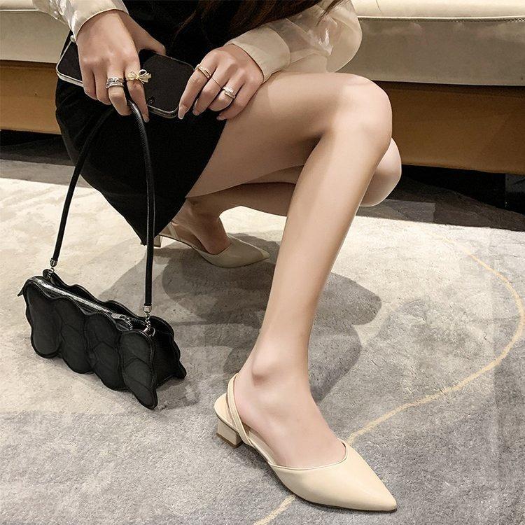 Sandals - New Style Shoes, Chunky Heels, Women's Shoes, Pointed Toe Shoes, Single Shoes