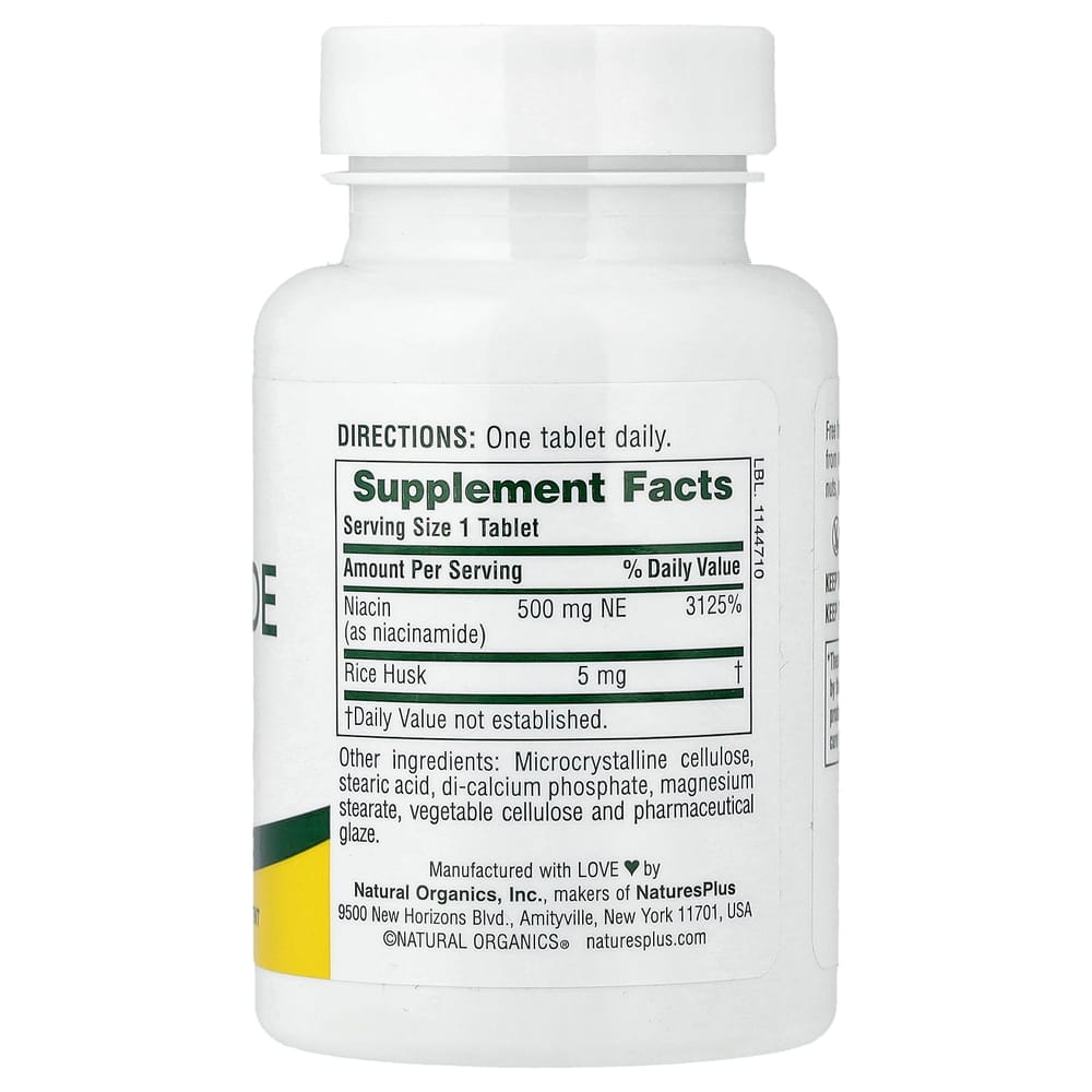Nature's Plus Niacinamide 500 mg 90 Tablets