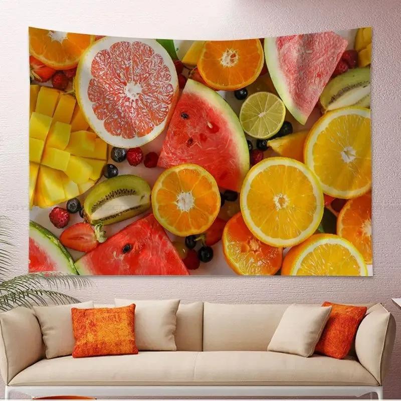 

Различные фруктовые узоры, подвесная ткань, гобелен для офиса, гостиной, украшения стены дома, гобелен 150x100cm