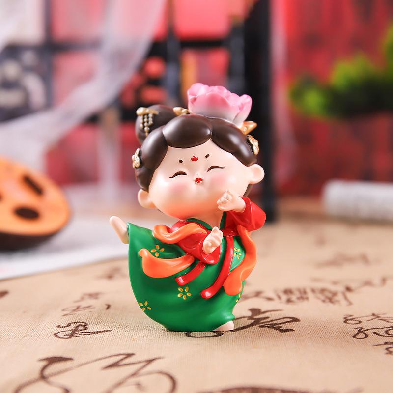 Ornamenti da scrivania con fanciulle cinesi retrò delle Quattro Bellezze - Regalo di compleanno creativo fatto a mano per amici e migliori amici