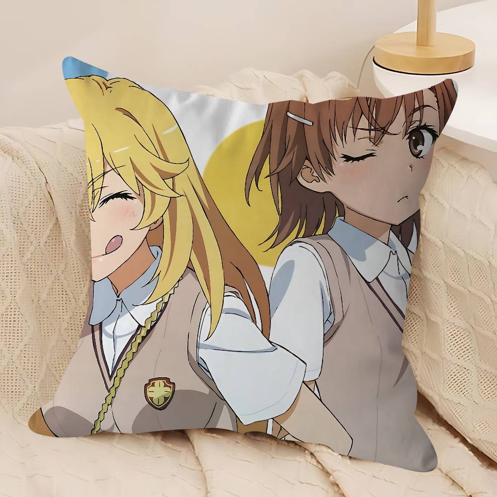 A-A Certain Scientific Railgun Stitch Lucky Dragon Pillow Cover Sofa Cushion Cover Home Room Decoration Children Gift