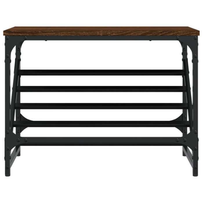 VidaXL Étagère à chaussures chêne marron 60x30x45 cm bois d'ingénierie 833417