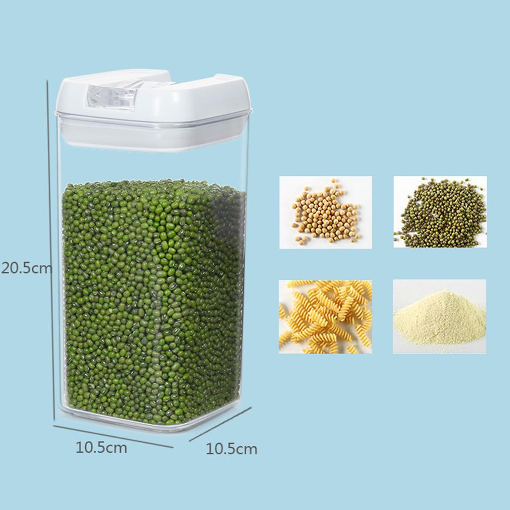 Kitchen Organizer Plastic Stackable Food Storage Container Leak Proof Food Storage Container for Cereals Corns Grains Beans