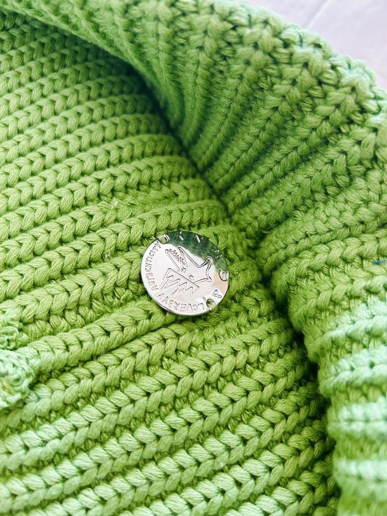 [USED] Charles Jeffrey LOVERBOY Knit Hat, Green, Unisex