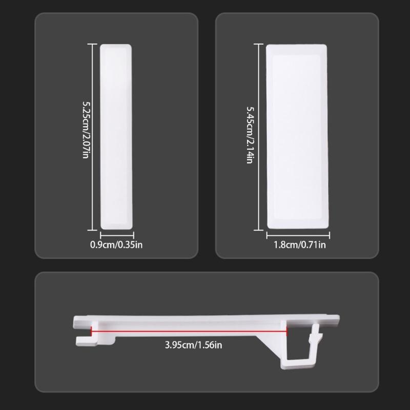 50Pieces Multipurpose Single Gang White Brushplate Wall Covers Portable Accessory for Concealing PZ30 and Speaker Wire