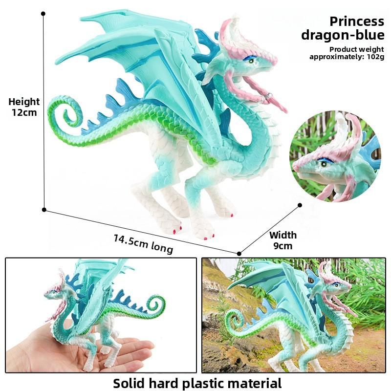 Three Headed Dog Fire Phoenix Stone Monster Dragon Warcraft Model For Kids And Collectors