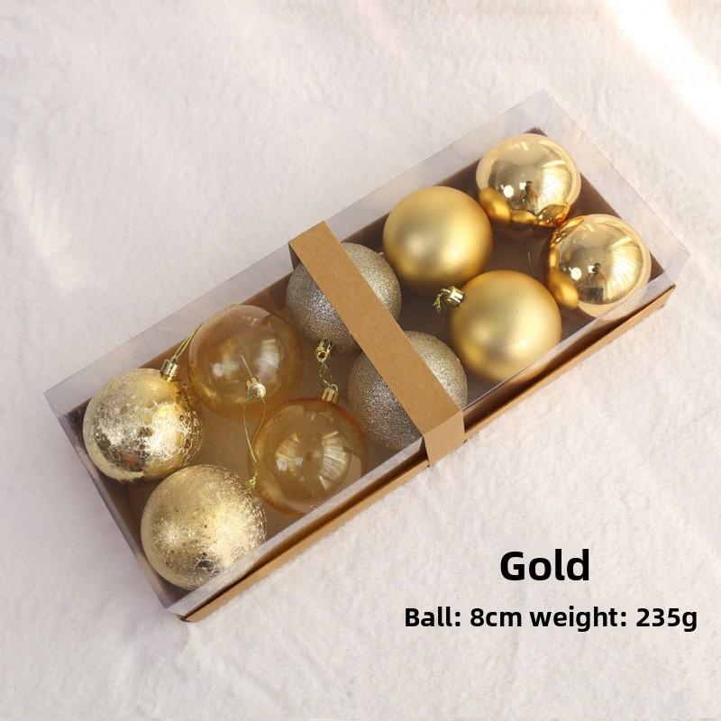 Christmas Pendants Decorations Atmosphere Ball With Metallic Surface For Home Decor And Holiday Celebration