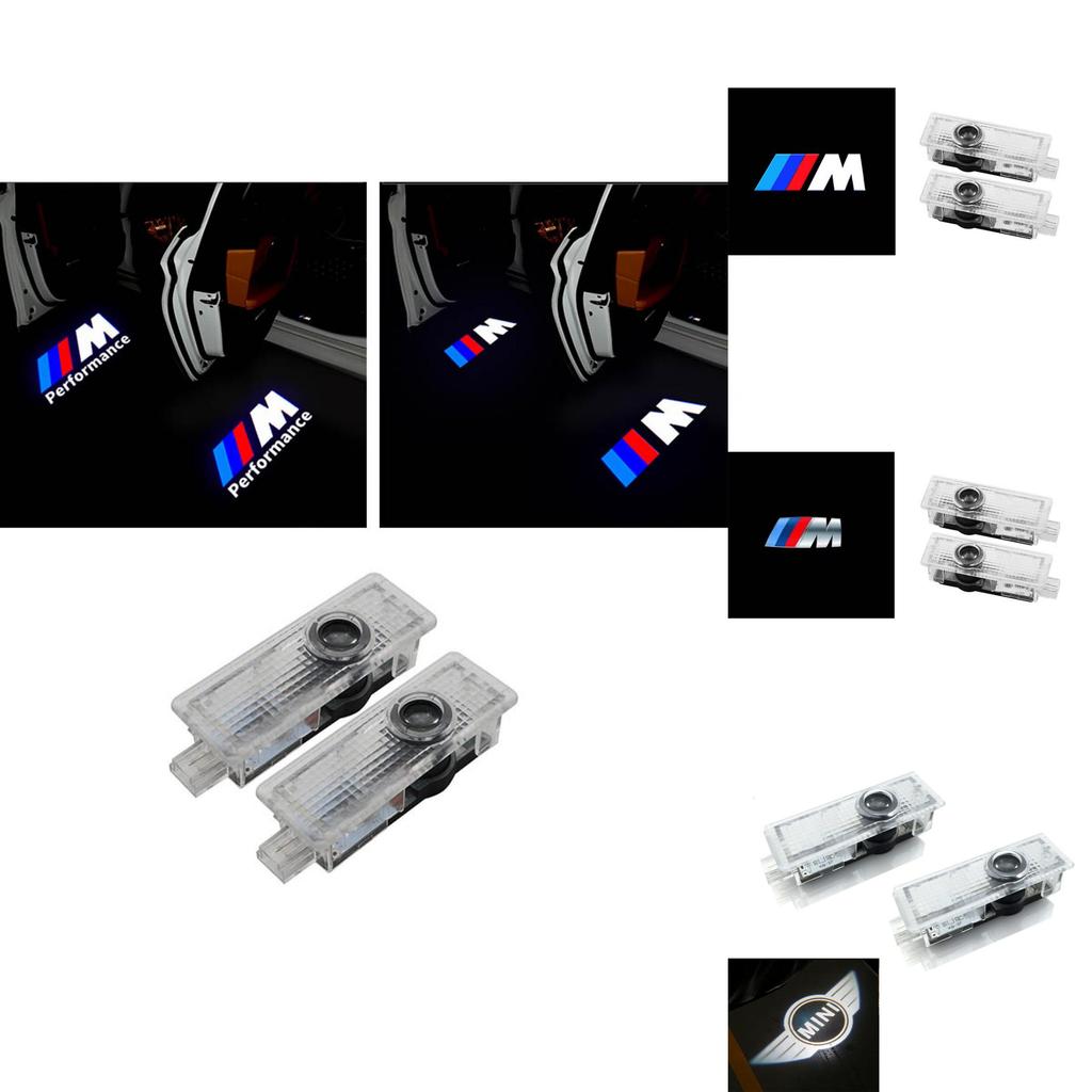Lumières de logo de porte de voiture à LED luxueuses pour BMW Remplacement simple Couleur blanche Durée de vie 100 000 heures