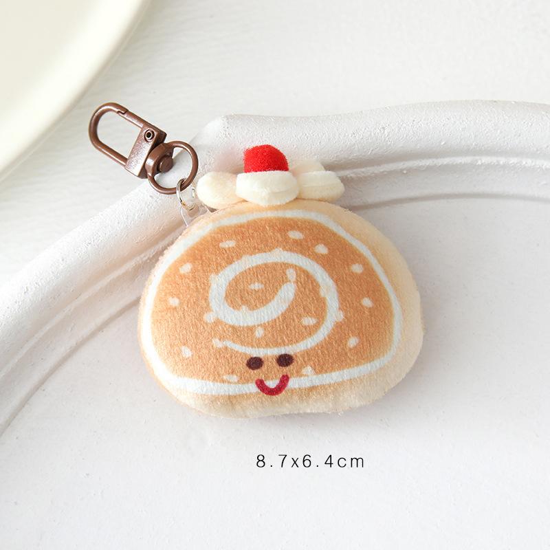 Creative Soft Stuffed Burger Animal Capybara Plush Doll Key Chain Toy Cartoon Bag Car Pendant Toast Keyring