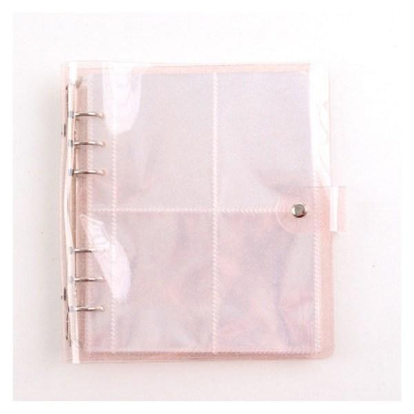 

Lifefit Poka Binder Photo Card Mini Diary Collection Book 64 x 87 мм, прозрачный розовый, 200 листов