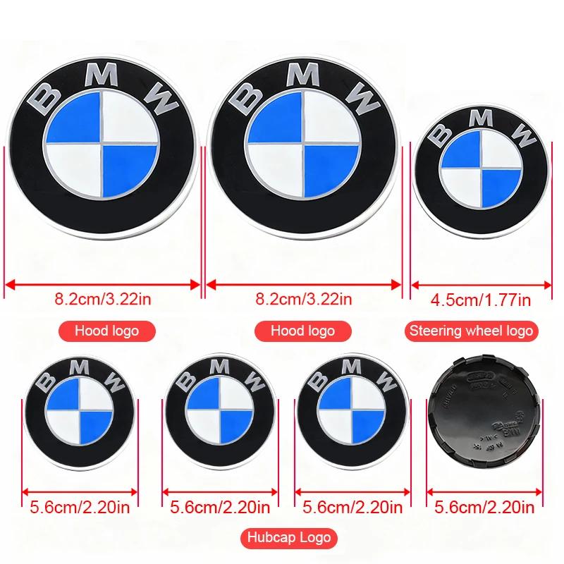 7 Stück Auto Front Hinten Logo Lenkrad Mitte Aufkleber Radnabenkappen Zubehör Für BMW E64 X5F15 G83 G20 F82 E34 E92 F40 G06