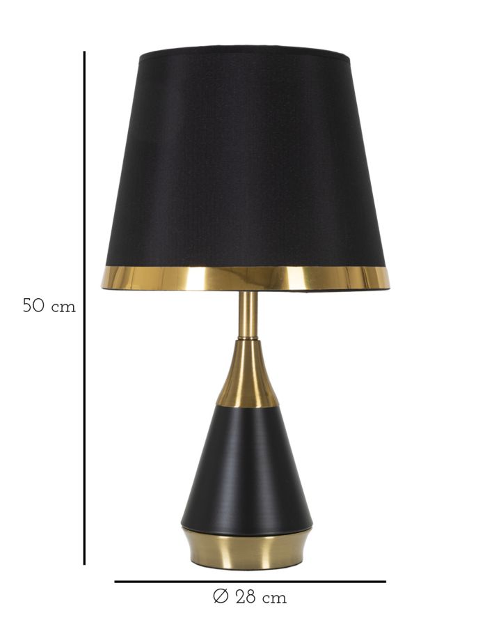 Lampă de masă Blacky Cm Ø 28X50