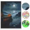 Halloween Diamond Painting Kit Handmade Diy Pumpkin Moon Night Painting Home Decoration Painting