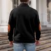 Fleece Sweatshirt for Men Long Sleeve Pullover Quarter Zipper Up Stand Collar Winter Fall Sweat Shirts Men's Turtleneck Pullover Mock Neck Henley Tops
