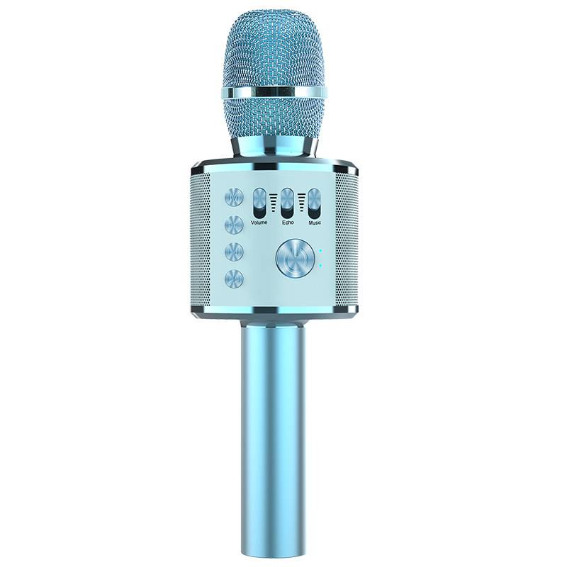 Wireless Bluetooth Speaker Mic Karaoke Microphone Handheld Portable Microphone Mobile Phone Music Player for Children Home KTV