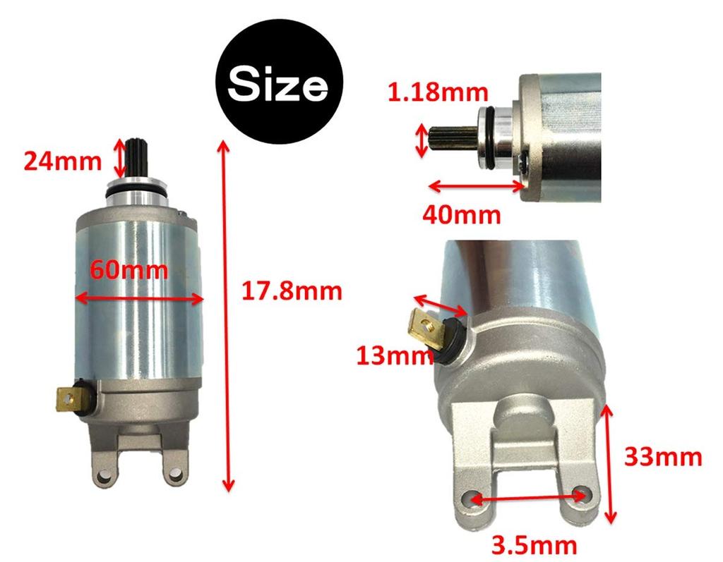 World Imp Motor SKYWAVE 250 400 Cell Motor Starter Motor for Suzuki SKYWAVE 250-CJ41A - CJ46A/400-CK41A - CK43A