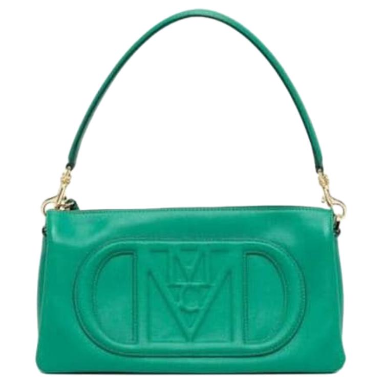 MCM Gold Tone Hardware Detachable Adjustable Leather Shoulder Strap Embossed Logo Leather Crossbody Shoulder Handbag Small MWSDALD02J8001 Basic Set BagDust Bag 18900₽