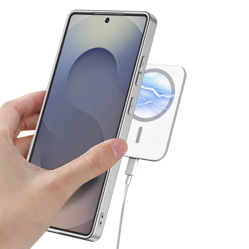 Magnetyczne etui odpowiednie dla telefonu komórkowego Samsung S25u Ochronne skórzane etui S25ltra Pełne 360-stopniowe obrotowe wsparcie Ładowanie bezprzewodowe