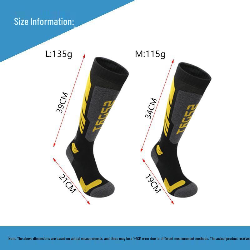 Sıcak Diz Altı Kayak ve Snowboard Çorapları, Outdoor Sporlar ve Dağcılık İçin Kaymaz