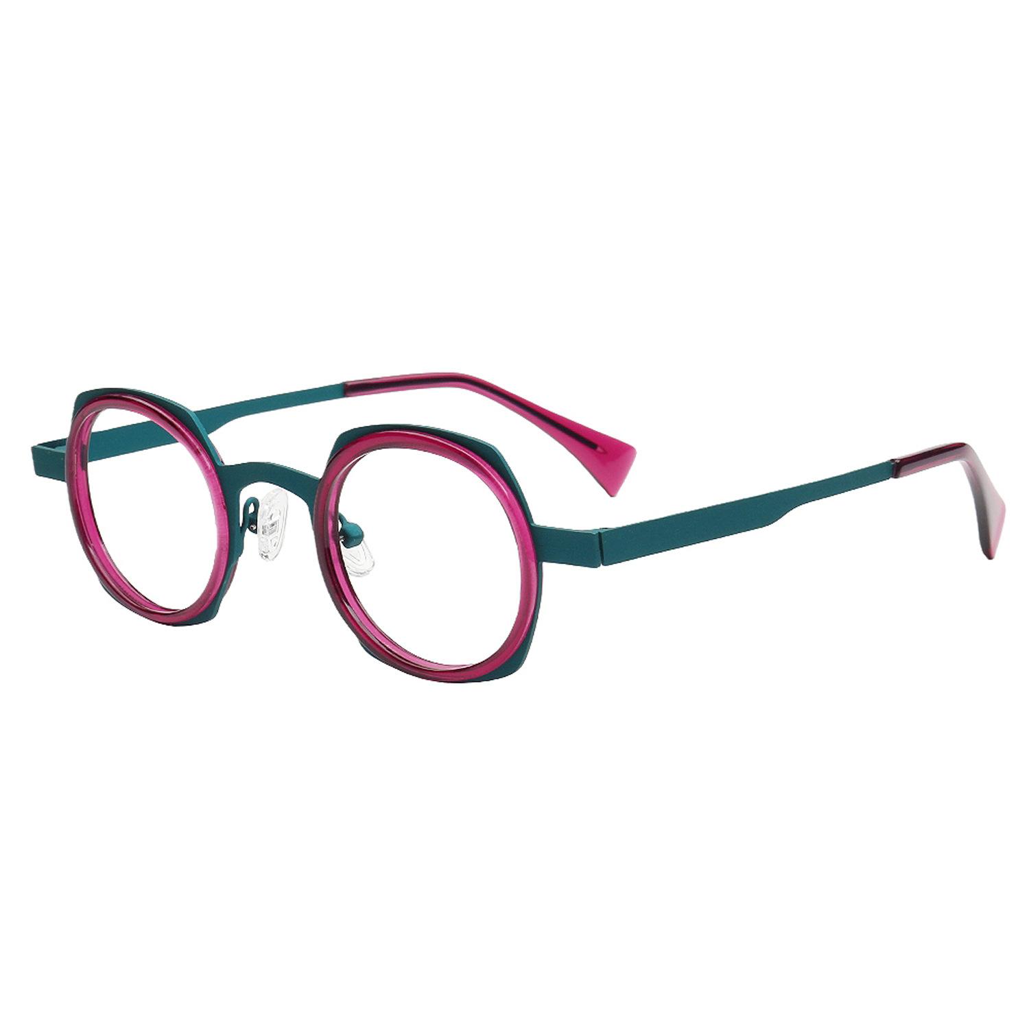 

2026 Fashion Acetate Metal Glasses Frame Men Optical Prescription Trend Eyeglass Women Myopia Reading Anti-blue Light Eyewear
