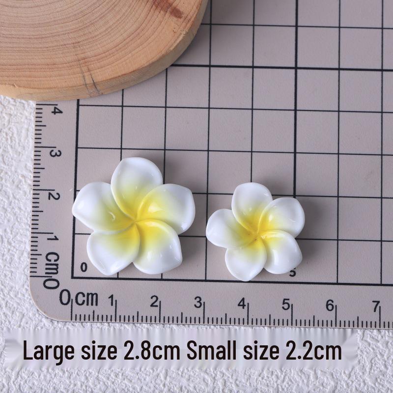Frangipani Harzblume DIY Schmuck: Schlüsselanhänger, Anhänger, Haarspangen und Aufnäher