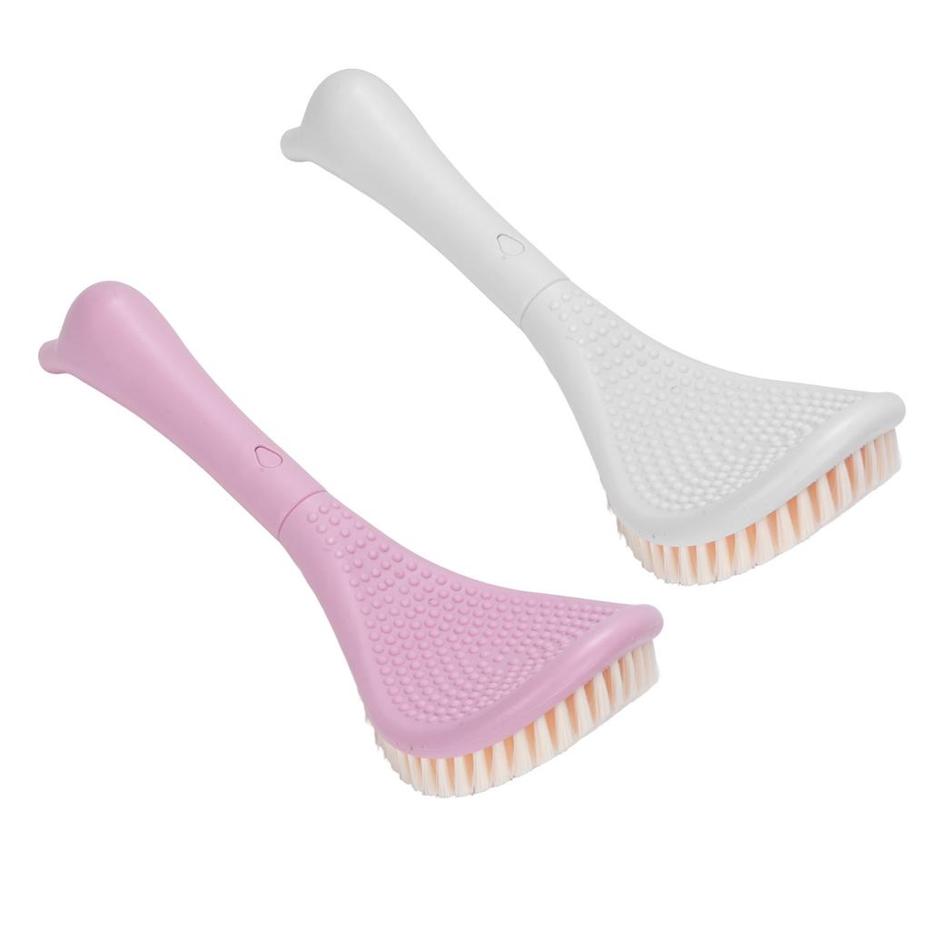 Foot Scrubber Brush for Shower Long Handle Curved Head 3 Lengths Multipurpose Foot Cleaning Brush
