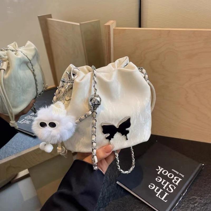 Summer small bag women 2 new high-end niche designer chain messenger bag fashion bucket bag