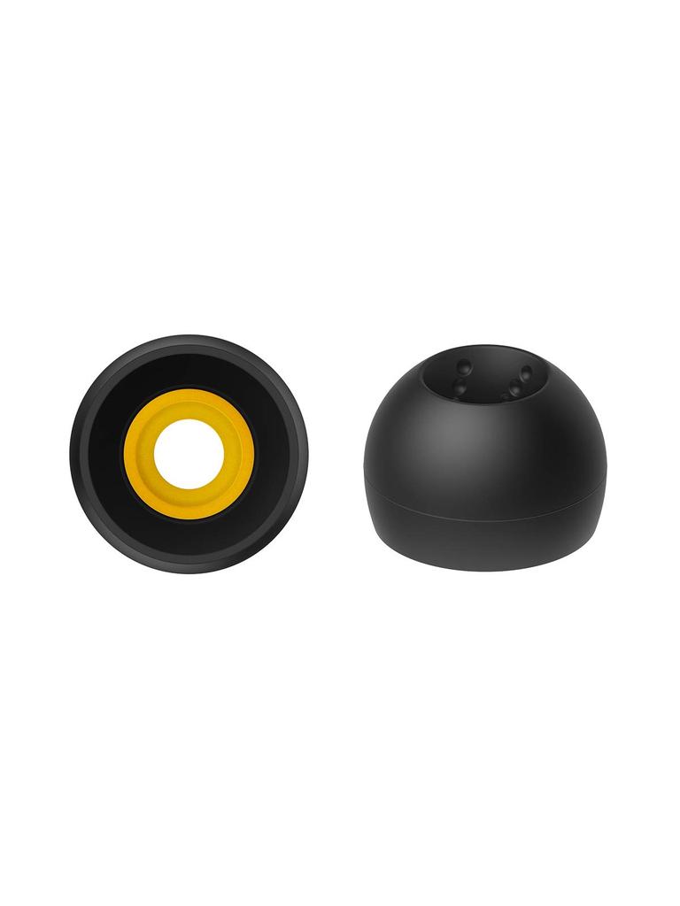 JVC Kenwood Replacement Spiral ML Pack of 4 EP-FX10ML-B Eartips, Dot++, Size, Black,