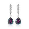 Fashion Classic  925 Sterling Silver Shining Water Drop AAA Zircon Women's Earrings