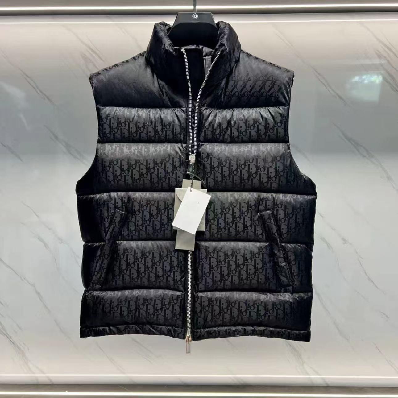 

Чоловіча модна бавовняна жилетка без рукавів з коміром-стійкою та принтом-літерою, Осінь/Зима 3XL чорний