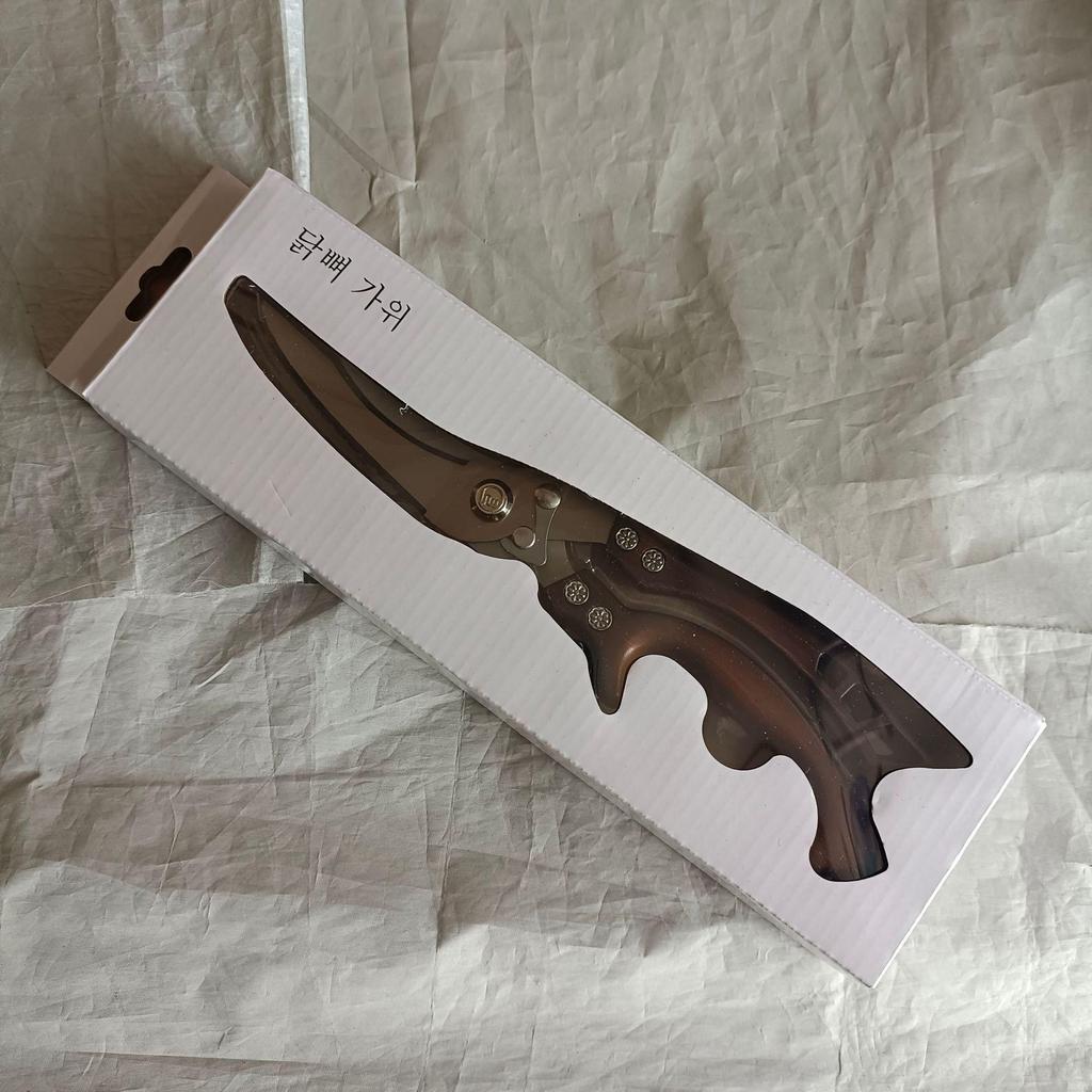 Ciężkie nożyczki kuchenne zatwierdzone przez celebrytów: Wielofunkcyjny ze stali nierdzewnej do kości kurczaka, gęsi i ryb.