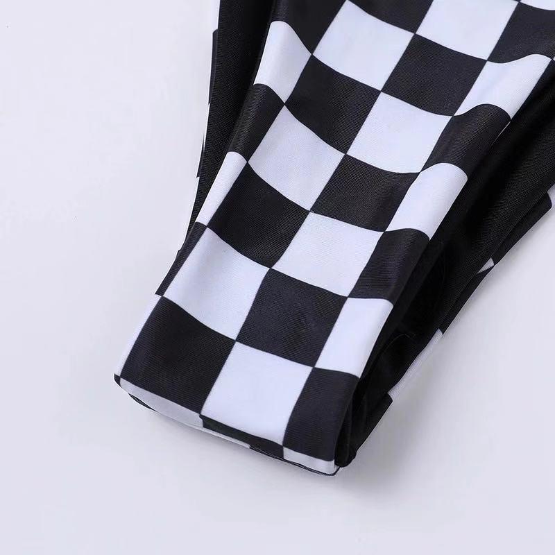 Women Bikini Set Sexy Black&white Bathing Suits Swimwear High Waist Swimsuits Beachwear