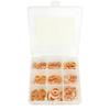 Copper Gasket Boxed Multistandard O Shaped Copper Gasket Combination Oil Plugging and Sealing Ring Combination 1 Box 200pcs