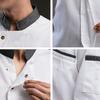 Chef Jacket Trendy Stand Collar Lightweight Chef Shirt Unisex Adult Kitchen Chef Coat Chef Uniform Pastry Clothes