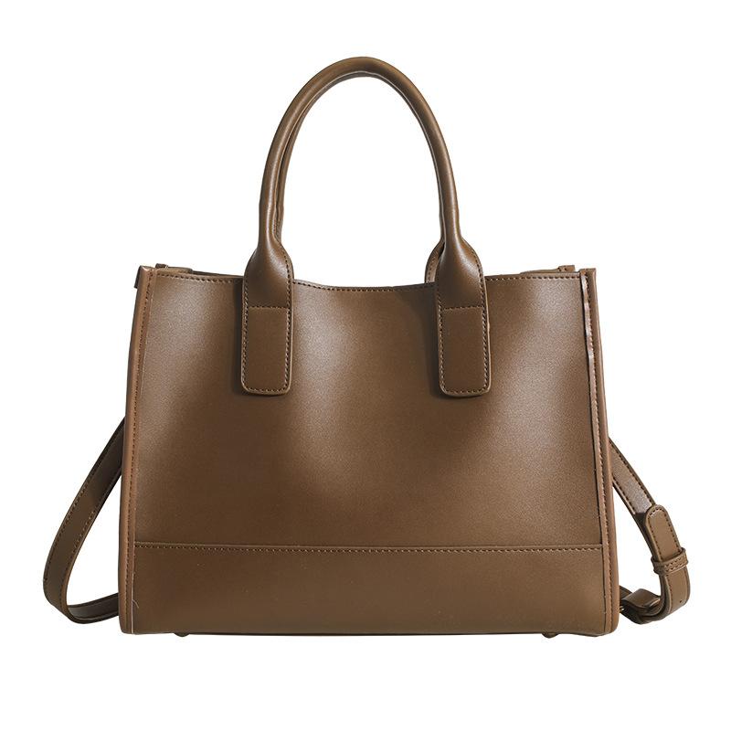 Spring and Summer Versatile Simple and Large Capacity Tote Bag for Women Korean Style Handbag Fashionable Commuting Bag Crossbody Bag