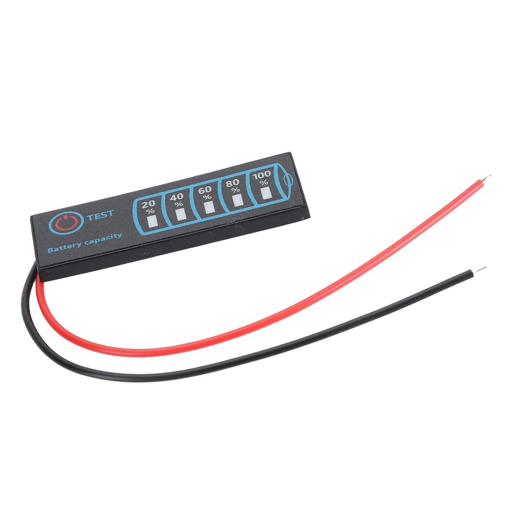 LED Batterieanzeige 3 Farben Batteriemonitor Messgerät für Säure Ternäre Lithium LiFePO Batterien