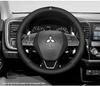 Steering Wheel Cover: Genuine Leather for Mitsubishi Models 18-20, Compatible with ASX, Outlander, Eclipse Cross - All-Season Grip Cover
