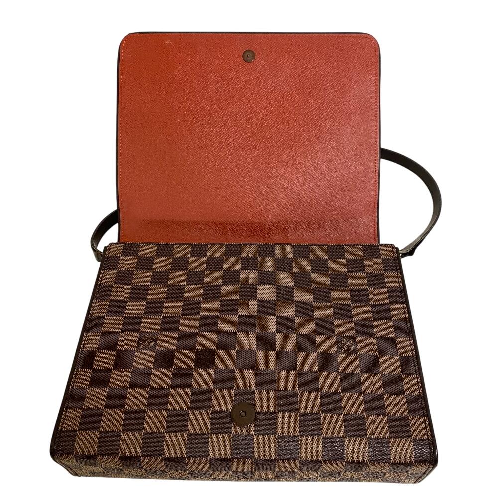 Louis Vuitton N51160 Damier Pattern Damier Tri Beccaron Shoulder Bag Brown Damier Women Used