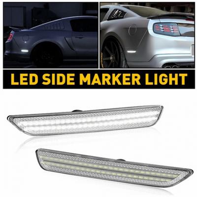 AUXITO White Rear LED Fender Lamp Side Marker Light For Ford Mustang 2010-2014