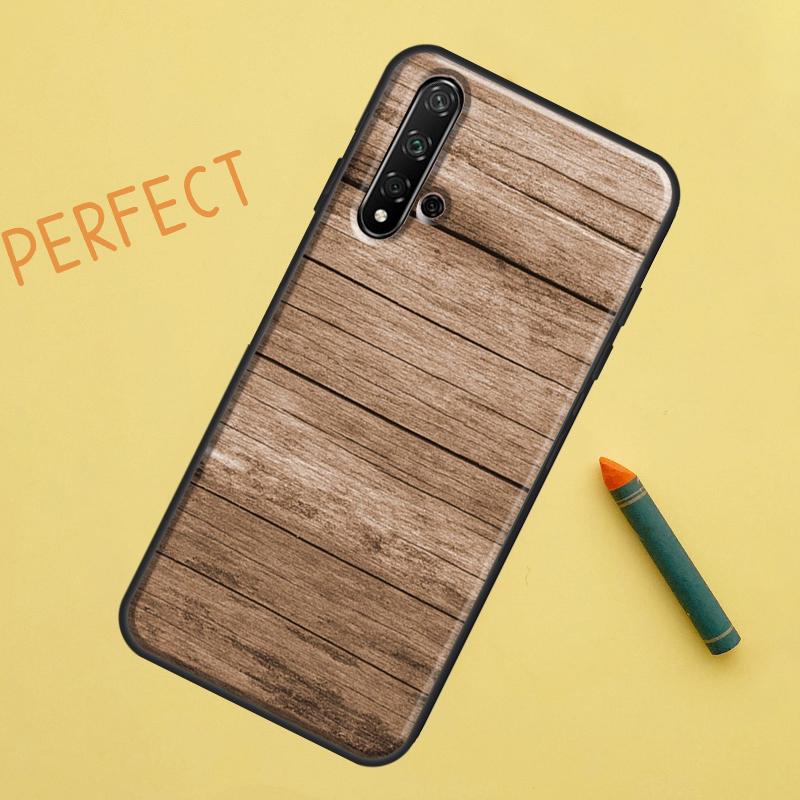 Oak Wood Texture Pattern For Huawei Nova 5T 9 10 SE 7i 8i 11i 12i Y60 Y61 Y70 Y72 Y73 Y90 Y91 P20 P30 P40 Lite Case