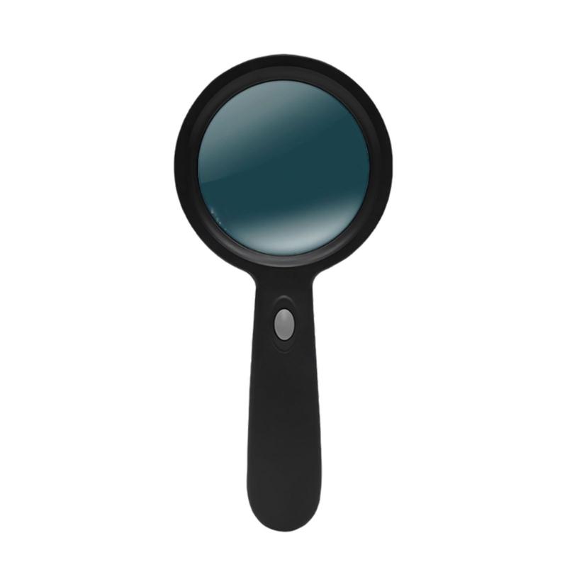 10X Magnifying Glass Lens Handheld Eye Loupe Magnifier with Light for Senior Newspaper Reading Jewelry Stamps Inspection