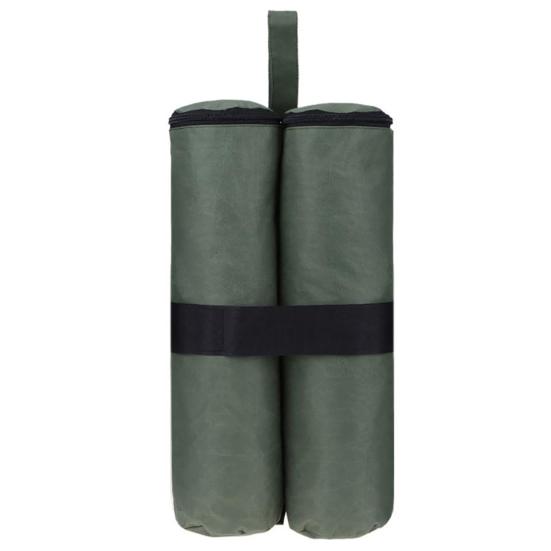 

Tent Weight Bag Windproof Double Cylinders Zipper Sturdy Sandbag Tent Weights Leg for Pop Up Canopy армия зеленый